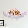 Colorful Mesh Triangular Doll Storage Net Bag - Nordic Lace Wall Hammock for Children's Room
