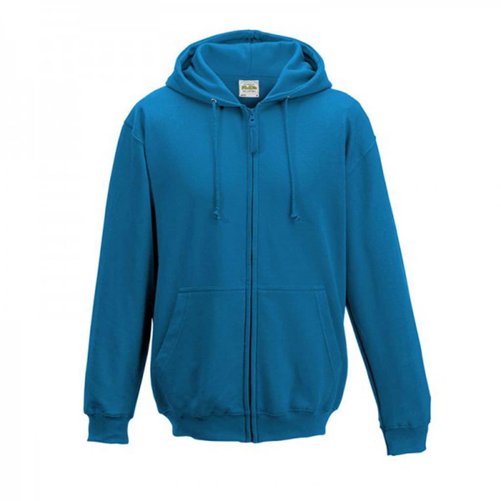 Awdis Plain Mens Hooded Full Zip Hoodie / Zoodie