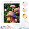 RUOPOTY Наборы для рисования по номерам, набор для рисования по номерам с грибами, сделай сам, набор для рисования по номерам для взрослых, ручная роспись, настенные украшения для дома, 40x50 см