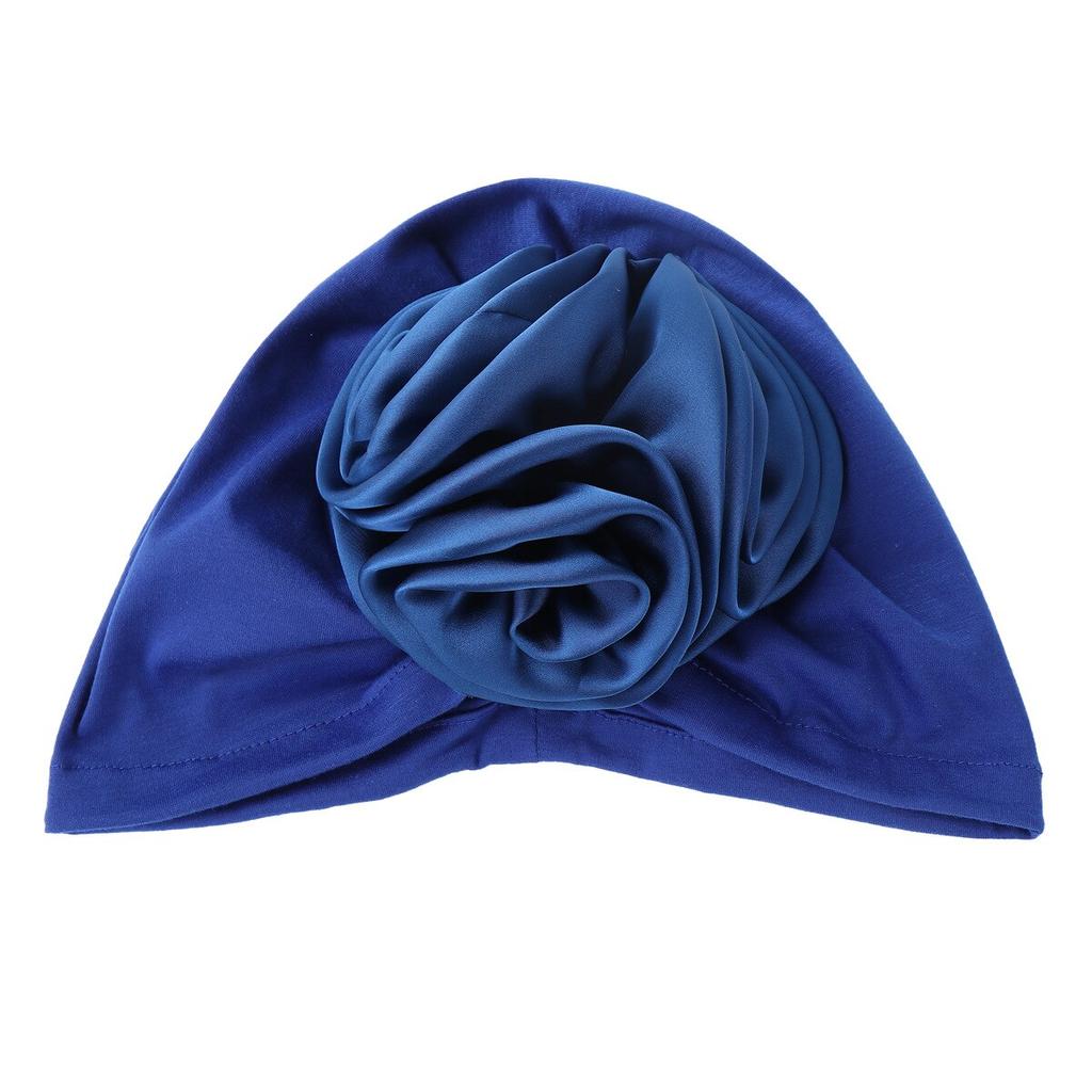 Fashion Women Satin Flower Turban Hat