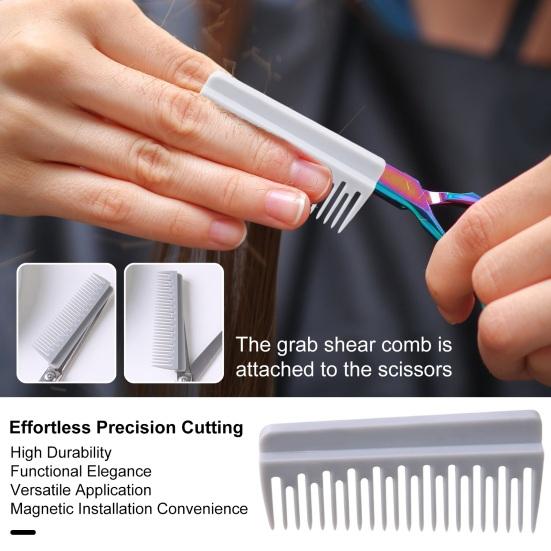 Магнитная расческа-ножницы для волос, профессиональные ножницы для стрижки волос, расческа для мужчин и женщин, парикмахерские инструменты, парикмахерские принадлежности
