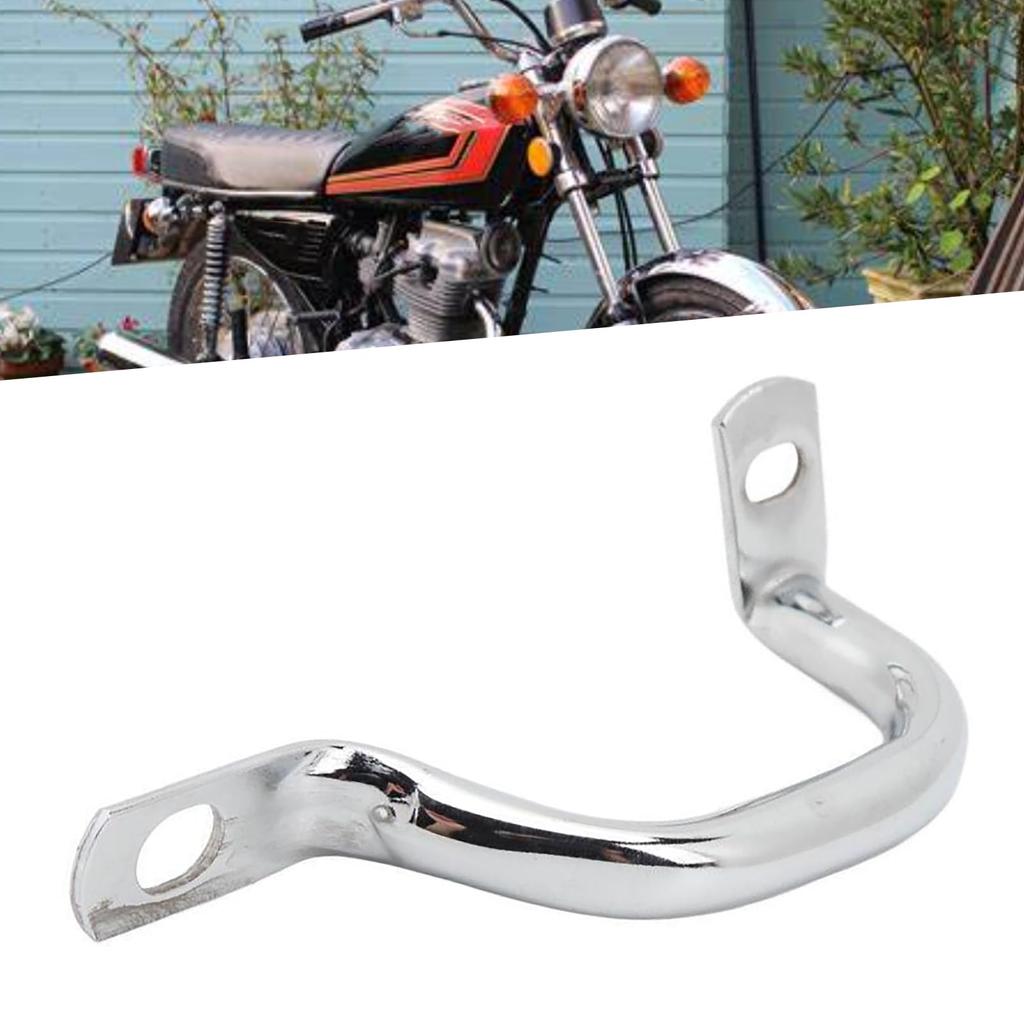 CG125 Motorcycle Rear Grab Bar, Comfortable Grip Reinforced Side Handrail Metal Seat Hand for