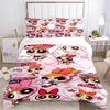 Powerpuff Girls Collage Print 3Pcs Bedding Setduvet Cover With 2 Bedropillowcase Home Birthday Gift