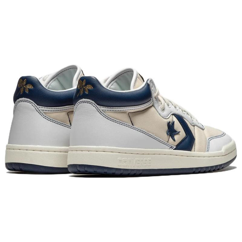 Sage Elsesser x Converse Fastbreak Pro Модные Повседневные Нескользящие Износостойкие Мид-топы Обувь для Скейтборда Унисекс Белые и Синие