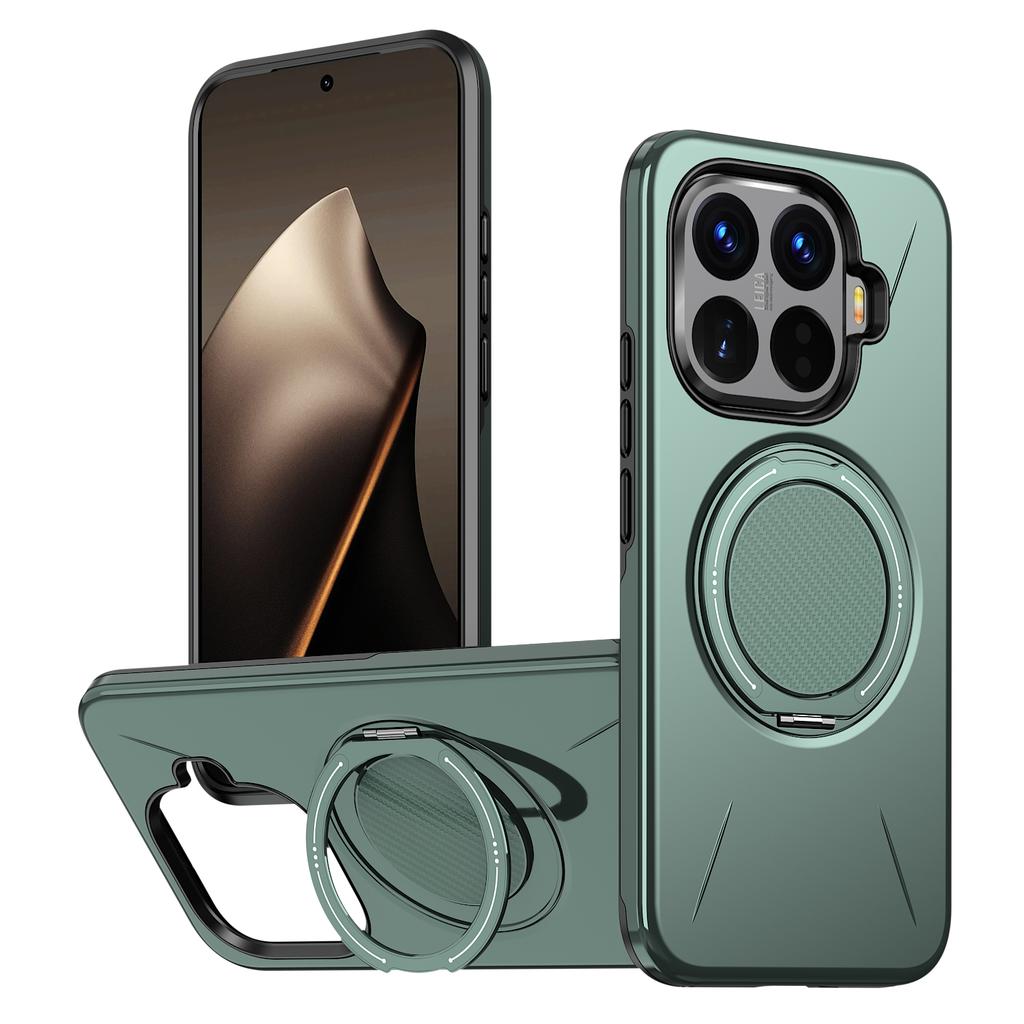 Противоударный чехол-броня для Xiaomi 15T Pro, магнитный металлический кольцо-подставка, вращающийся на 360°, чехол для Xiaomi 14T Pro 17 Pro Max
