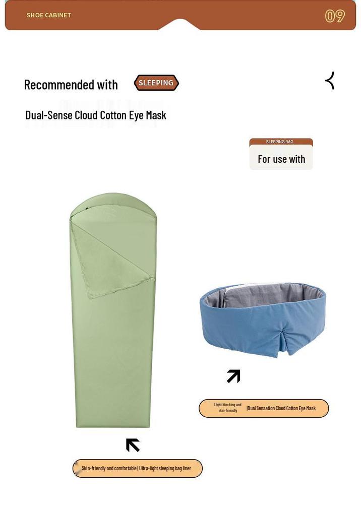 Hikeman Travel Sleeping Bag Liner: Lightweight, Portable, High Elasticity, Washable, Dirt-Proof for Camping and Hotels