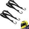Dual-Size Motorcycle Helmet Strap - 24"/90cm Retractable Bungee Cord with 2 Hooks for Luggage Bike Camping