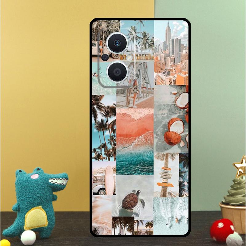 Чехол "Пляжное настроение" для OPPO Reno 15F 13F 14F 12 11 F 10 14 15 Pro 7 8 Lite OPPO Find X9 X8 X6 X5 Pro