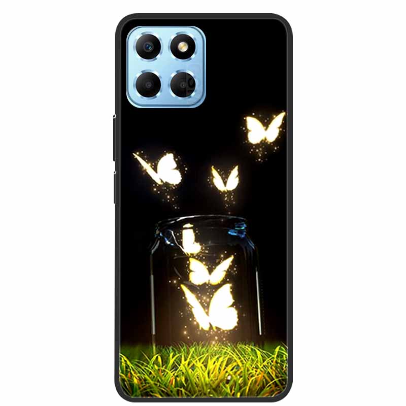 Чехол для Honor X8 5G X6 Животные Мягкий силиконовый задний чехол из ТПУ для Huawei Honor X8 5G Funda Honor X6 HonorX6 Кот Волк Coque
