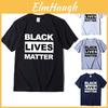 Стильная черная футболка 'Black Lives Matter' против расизма для унисекс, повседневная и удобная