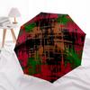 1pc Abstract Pattern Automatic Folding Umbrella, Casual Outdoor Accessory, Birthday Festival Gift yy251126136