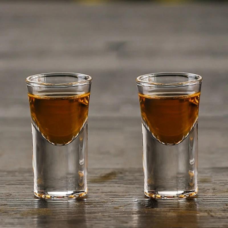 15ml/30ml/50ml High End Thick Cocktail Glasses Small Wine Glass Luxury Baijiu Cup Bar Shot Glass Scotch Bourbon Cups Glassware 5