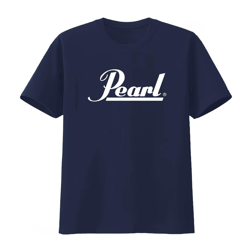Pearl Drums Logo T Shirt Black White Rock Your Style with Iconic Vintage Unisex Soft Homme Unisex and Women 2026 Summer New T Shirt