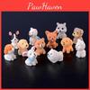Adorable Mini Resin Dog Dolls 12 Style Ornaments Perfect For Charming Garden Decor