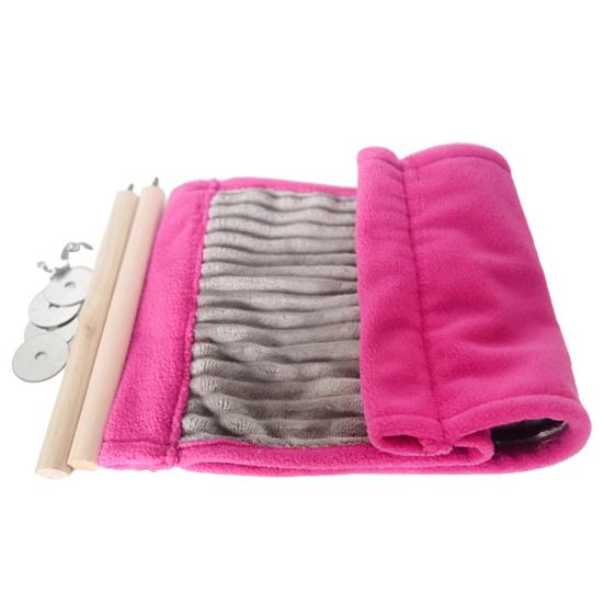 Гамак для хомяка, двухслойный, подвесной, устойчивый к укусам, удобный, мягкий на ощупь, сохраняет тепло, большое пространство