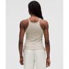 Lululemon Hold Tight Thin Strap Racerback Tank Top Minute Stripe Light Ivory Sheer Oak