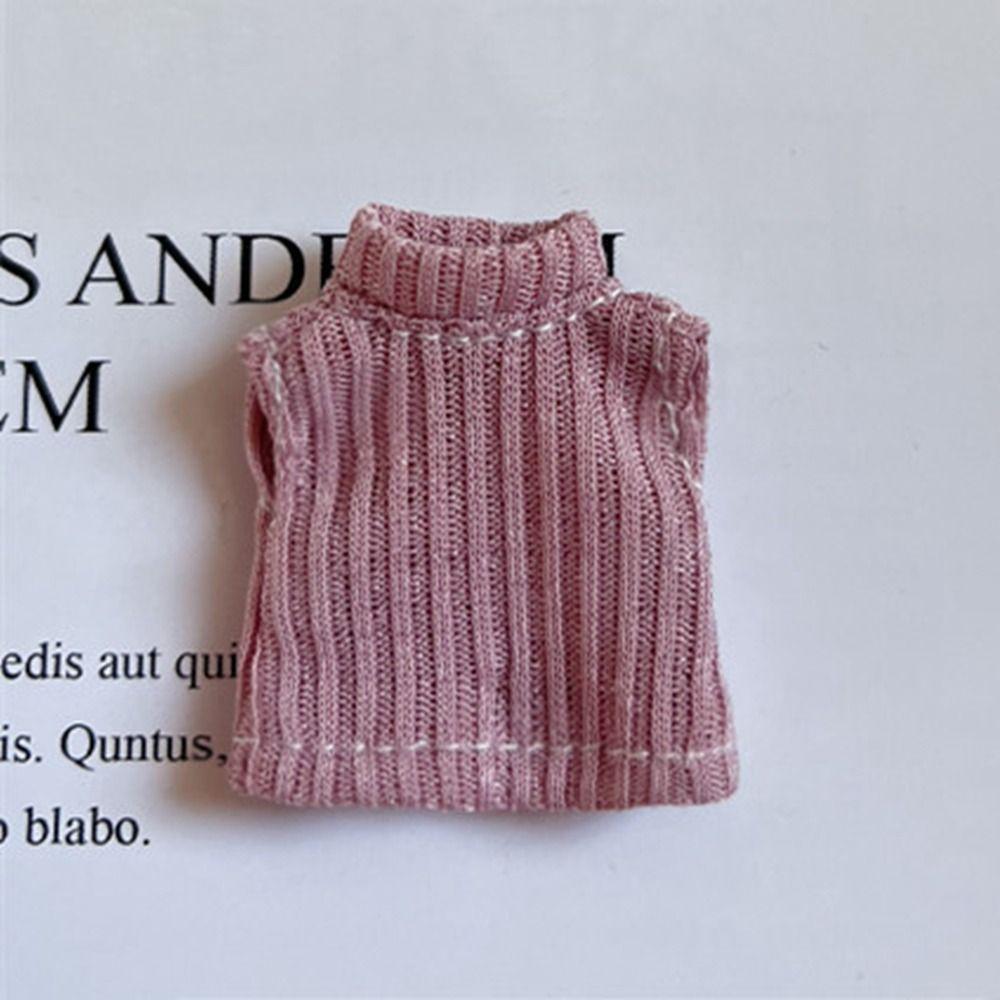 5 Colors Doll Outfits Dolls Accessories Vest Tops Doll Knitted Coat  1/11 1/12 OB11 Dolls
