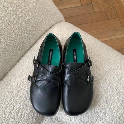 Плоские туфли женские лоферы с круглым носком модные повседневные туфли на платформе туфли с пряжкой модные винтажные туфли-оксфорды Zapatos De Mujer