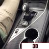 18 шт. Черная углеродная волокнистая 3D-наклейка для внутренней отделки, креативная накладка для Infiniti Q50 2014-2019, аксессуары для тюнинга автомобиля