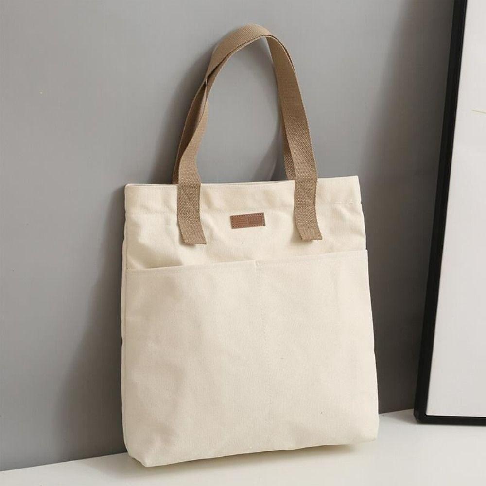 Sewing Thread Tote Bags Canvas Shopping Bag Fashion Handbags Women MIT