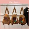 Plush Charming Capybara Toy Backpack For Children In Vibrant Orange Pink And