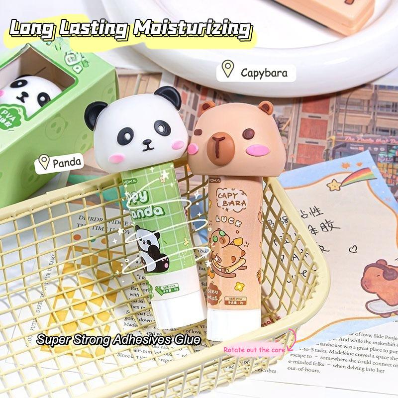 Kawaii Cartoon Capybara Solid Glue Super Strong Adhesives Glue Stick Cute Children Solid Glue Office Supplies Student Stationery