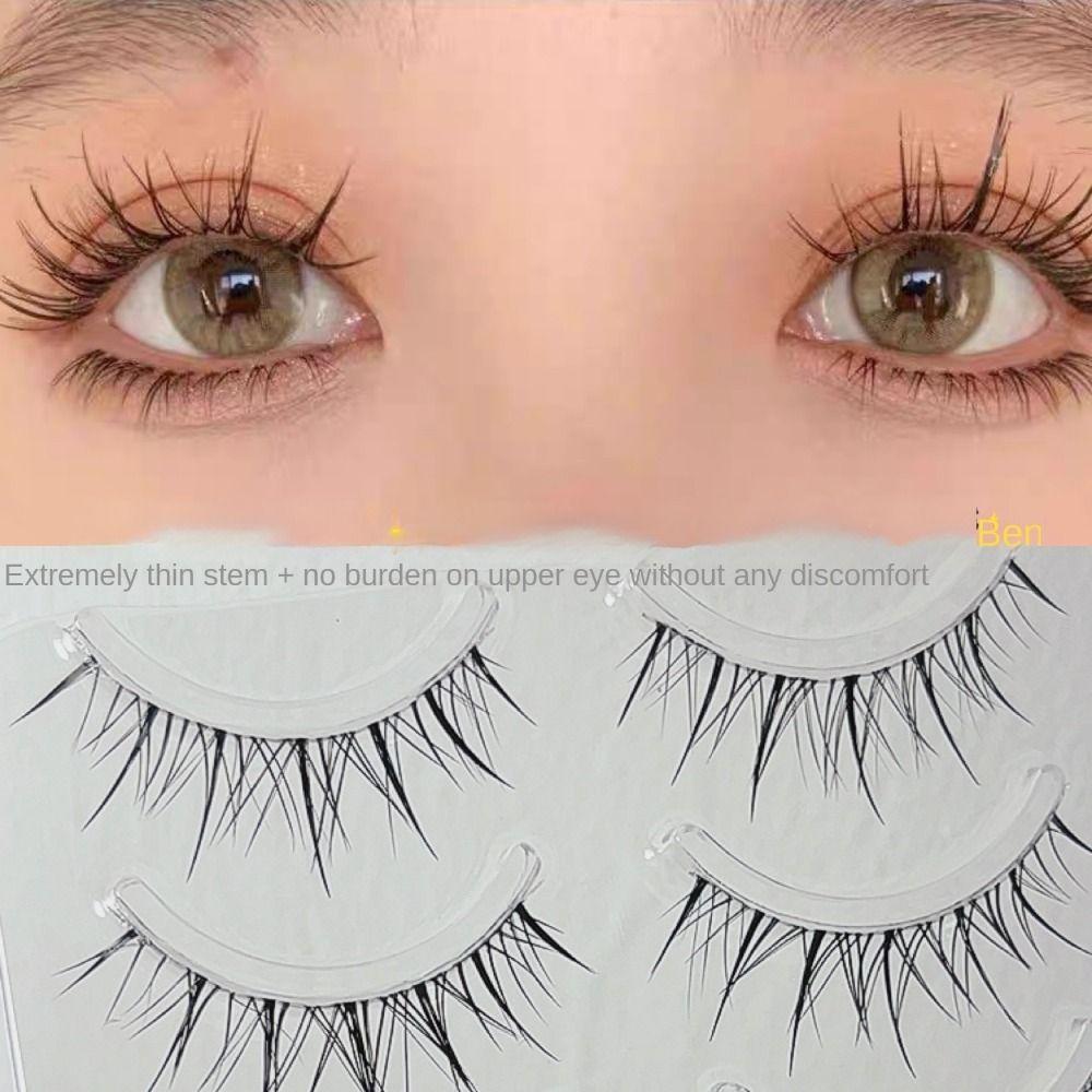 Натуральные имитационные накладные ресницы, цельные ресницы, очень тонкие ресницы для женщин и девочек