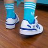 Adidas Подростковые кроссовки Forum Low Белые Королевский синий FY7974