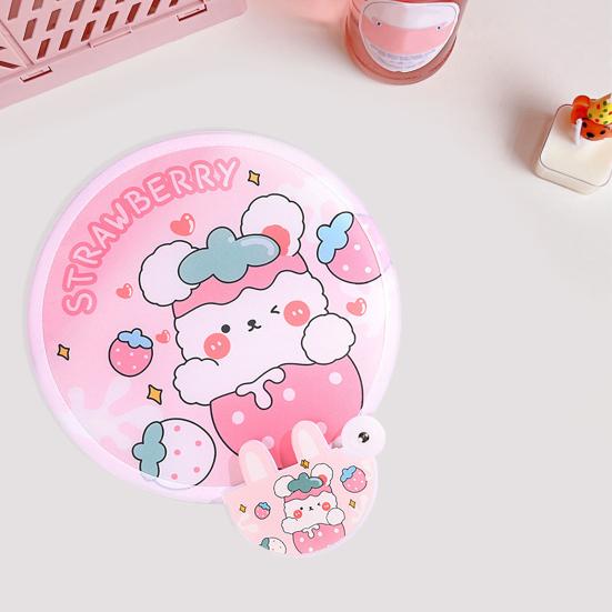 Красивый круглый подарок Colorfast Милый летний складной веер Дорожные принадлежности Ручной веер