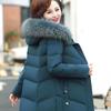 Осенне-зимняя женская пуховая куртка средней длины, модная стеганая куртка среднего и пожилого возраста