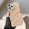 Роскошный чехол для телефона с 3D шелковым волнистым узором для iPhone 14 Pro Max, чехол для iPhone 11 12 13 15 Pro Max XR XS 7 8 Plus SE, однотонный чехол