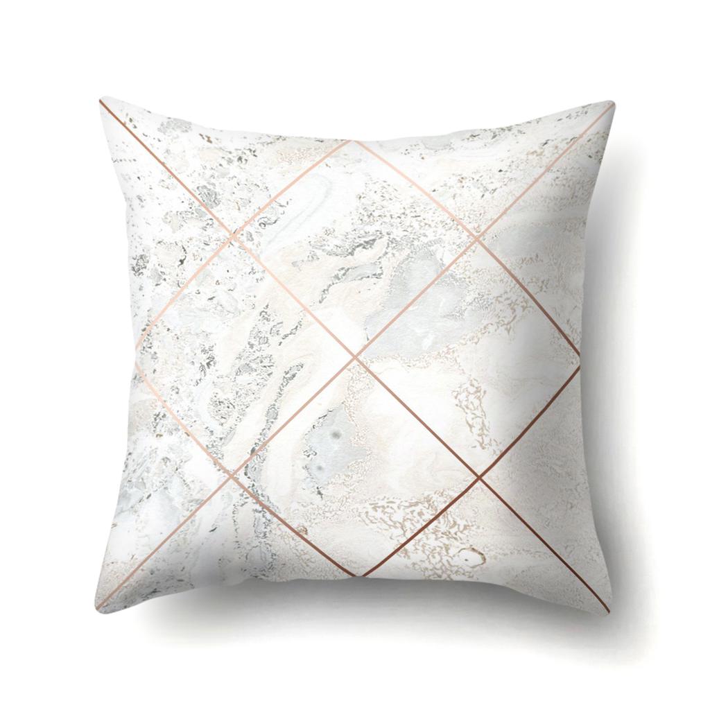 Geometric Marble Pattern Polyester Pillow Case European and American Fashion Simple Pillow Case