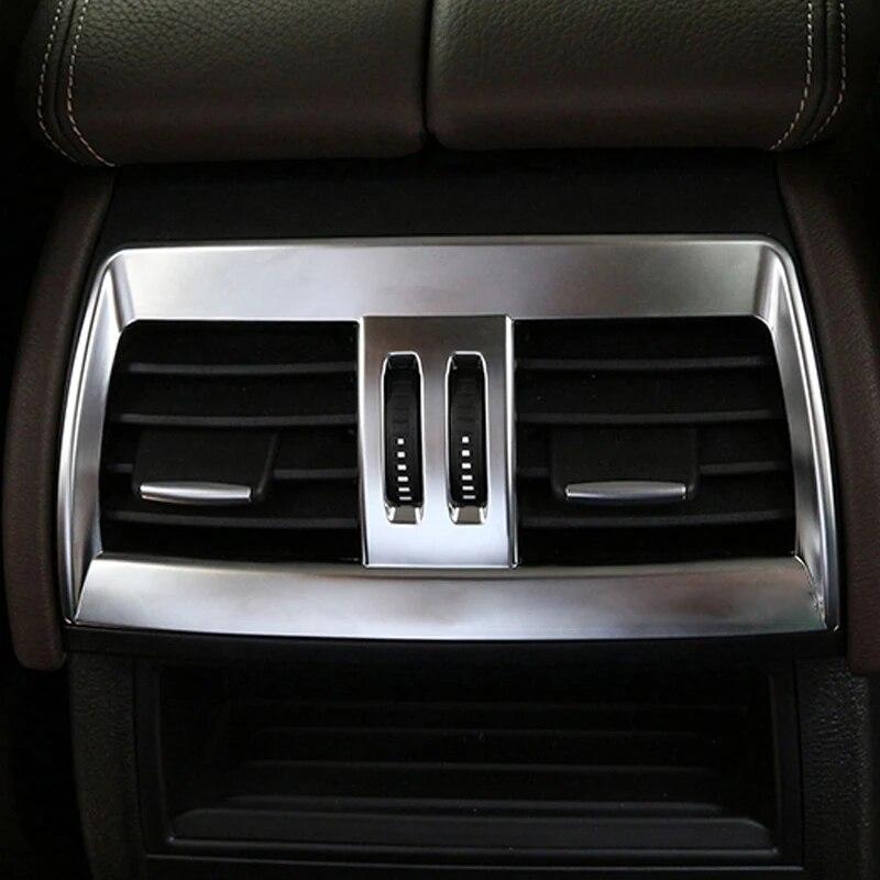 Салон автомобиля задний выход кондиционера вентиляционная рамка крышка наклейка украшения аксессуары для BMW X5 F15 X6 F16 2014 2015 2016