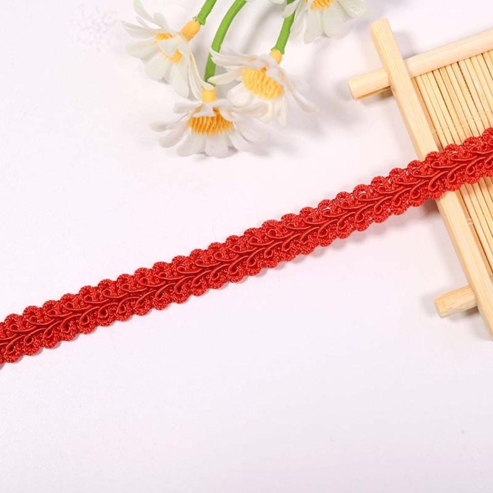 40M Length 1.2cm Wide Bright Hue Lace Trim Color Herringbone Woven Trim Lampshade Ornament