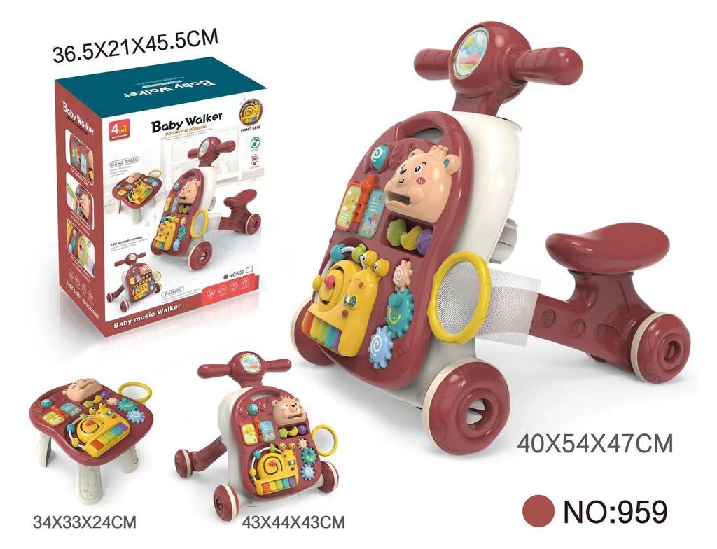 Многофункциональные детские ходунки с защитой от опрокидывания и падения, с музыкальным сопровождением.