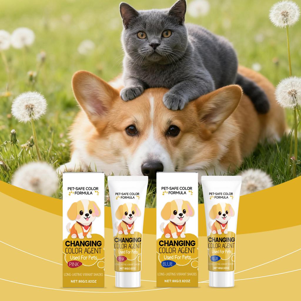 Pet Hair, Temporary Pet Hair, Gentle, Non-irritating And Easy To Color For Fashionable Dogs