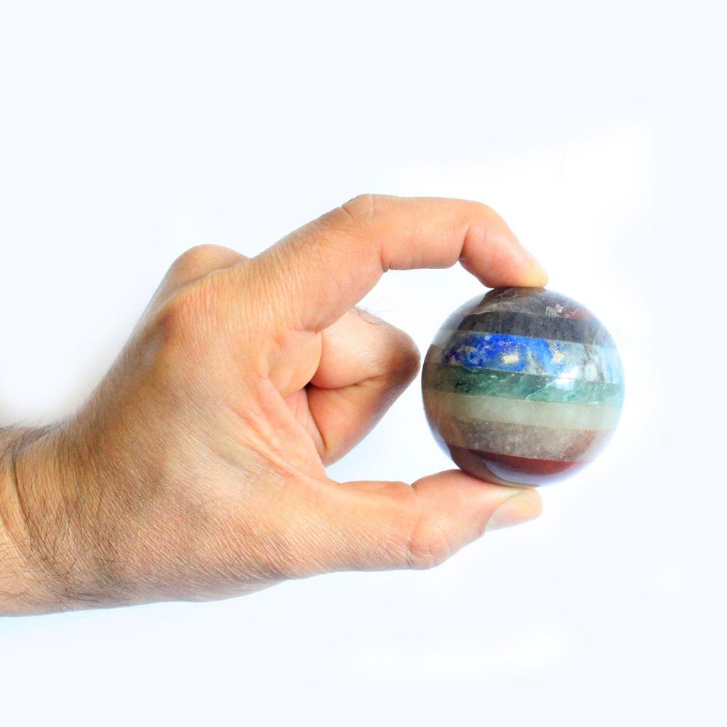 Chakra Crystal Sphere Bonded Gemstone 40-50mm
