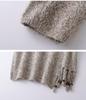 Versatile Knitted Sweater: Round Neck, Loose Fit, Irregular Tassel Cardigan for Autumn and Winter