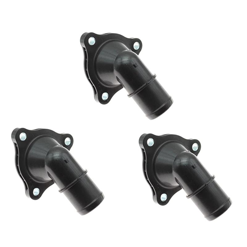 3PCS 25631-AA0 Engine Cooling System Water Inlet Thermostat Housing For Hyundai Azera Santa Kia Sedona Sorento Cadenza-A87Q