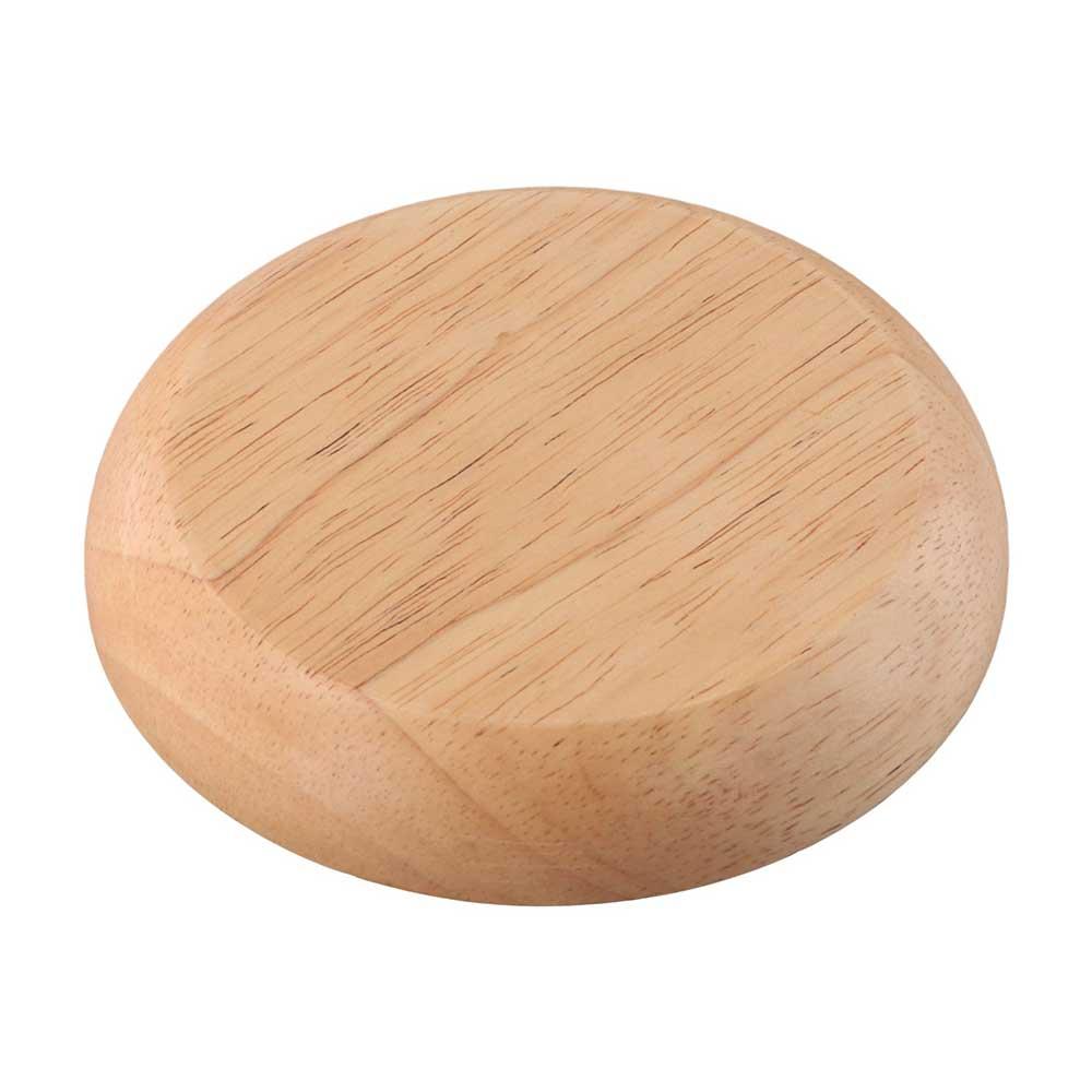 Eco-Friendly Tableware Round Hand-made Unbreakable Tea Tray Wood Plate Dessert Plate Snack Plate