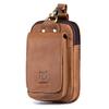Men Vintage Leather Belt Bag Travel Cell Phone Purse Wallet Waist Bag Fanny Pack