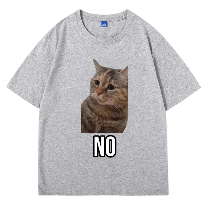 Talking Cat Meme Pattern Print Cotton Tshirt for UnisexsWomens Fashion Tshirt Casual Short Sleeve Tshirt Womens StreetWear
