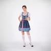 Adult Women's Oktoberfest Costume Bavarian National Stage Performance Dress Set