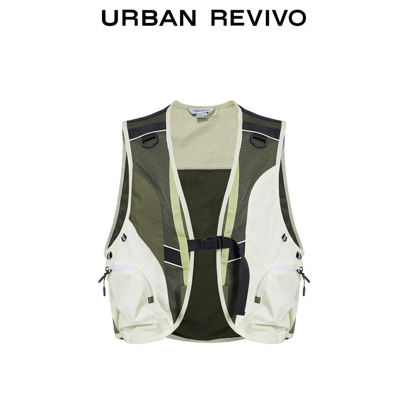 Мужской жилет UR в стиле колор-блок для рабочей одежды