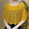 Breathable Knitted Shawl Solid Color Sunscreen Blouse Pullover Neck Guard Cloak Scarf  Spring