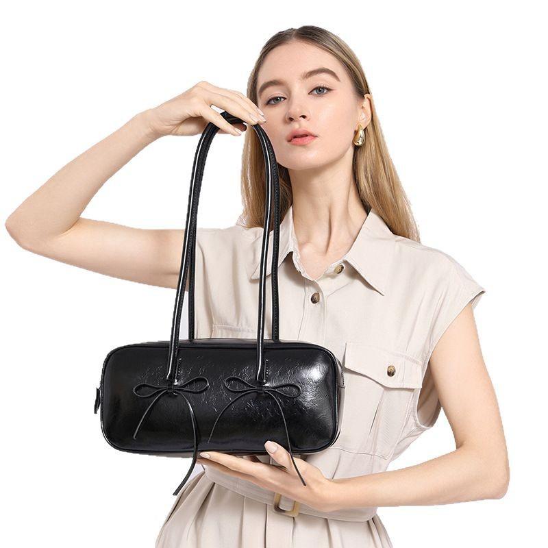 Модная, простая сумка для боулинга в стиле балета для женщин, универсальная, персонализированная и стильная сумка на одно плечо для поездок на работу