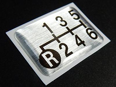 Эмблема схемы переключения передач Tuningfan SPE-A603 Нижний левый R для 6-ступенчатой МКПП