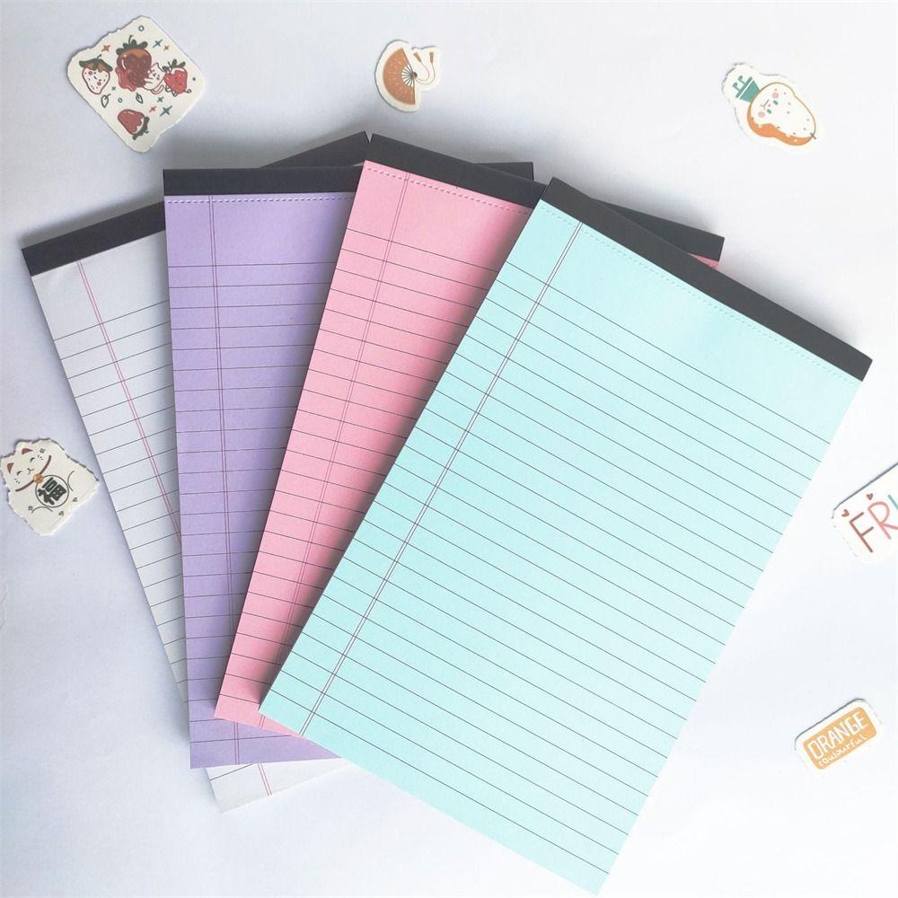 Tearable Legal Pad Ink-proof Lined Paper Memo Pad Writing Sheet Paper Scribbling Book