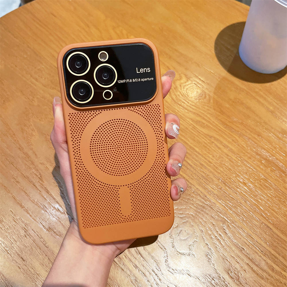 Охлаждающее рассеивание тепла для чехла Magsafe для iPhone 13 14 Pro Max 12 Pro 11 14Plus, пленка для полной камеры, металлический жесткий ультратонкий чехол