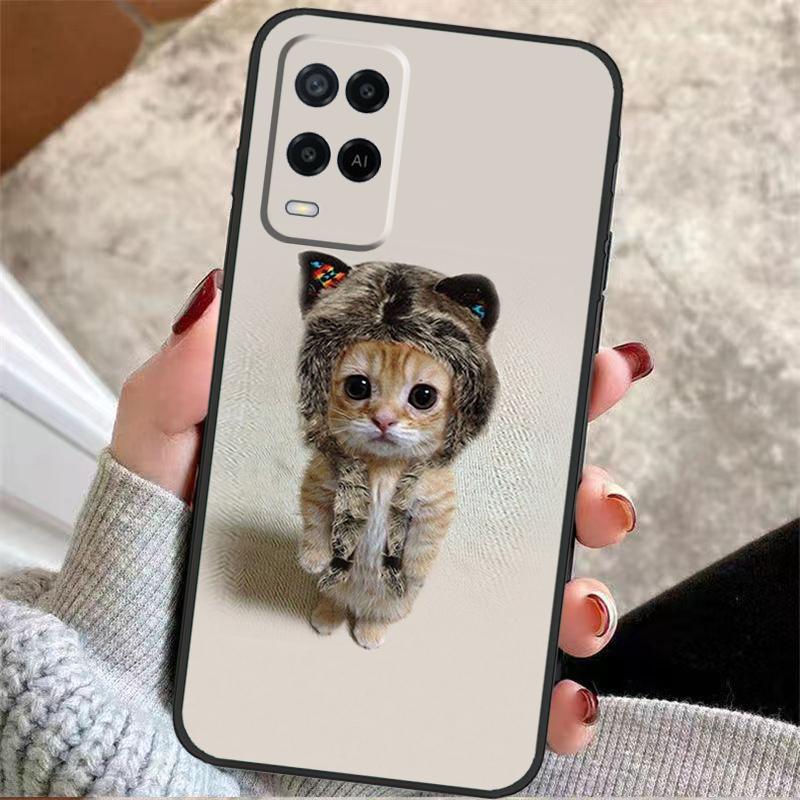 Kitted Cats Cute Case For Oppo A38 A74 A94 A54 A18 A58 A78 A98 A80 A60 A40 A96 A76 A16 A15 A17 A57 A77 A5 Pro